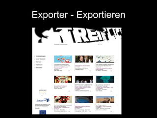 Exporter - Exportieren 