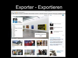 Exporter - Exportieren 