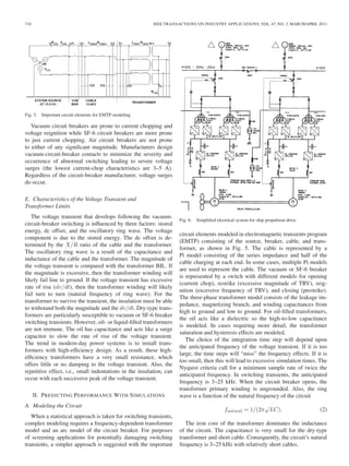 Transformer Failure Due to Circuit Breaker Induced Switching Transients ...