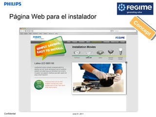 Concept Página Web para el instalador 