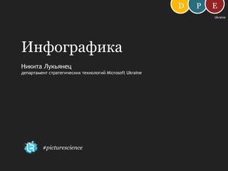 D E P Ukraine Инфографика Никита Лукьянец департамент стратегических технологий Microsoft Ukraine #picturescience 