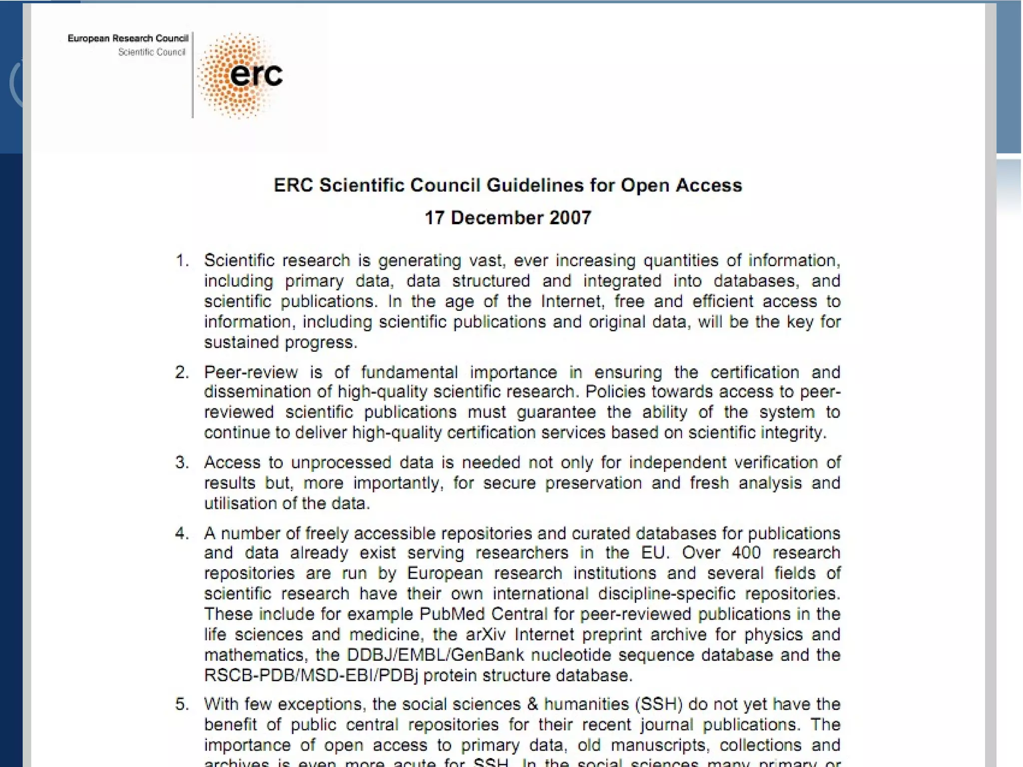 OpenAIRE webcast SPARC 07.06.2011
 