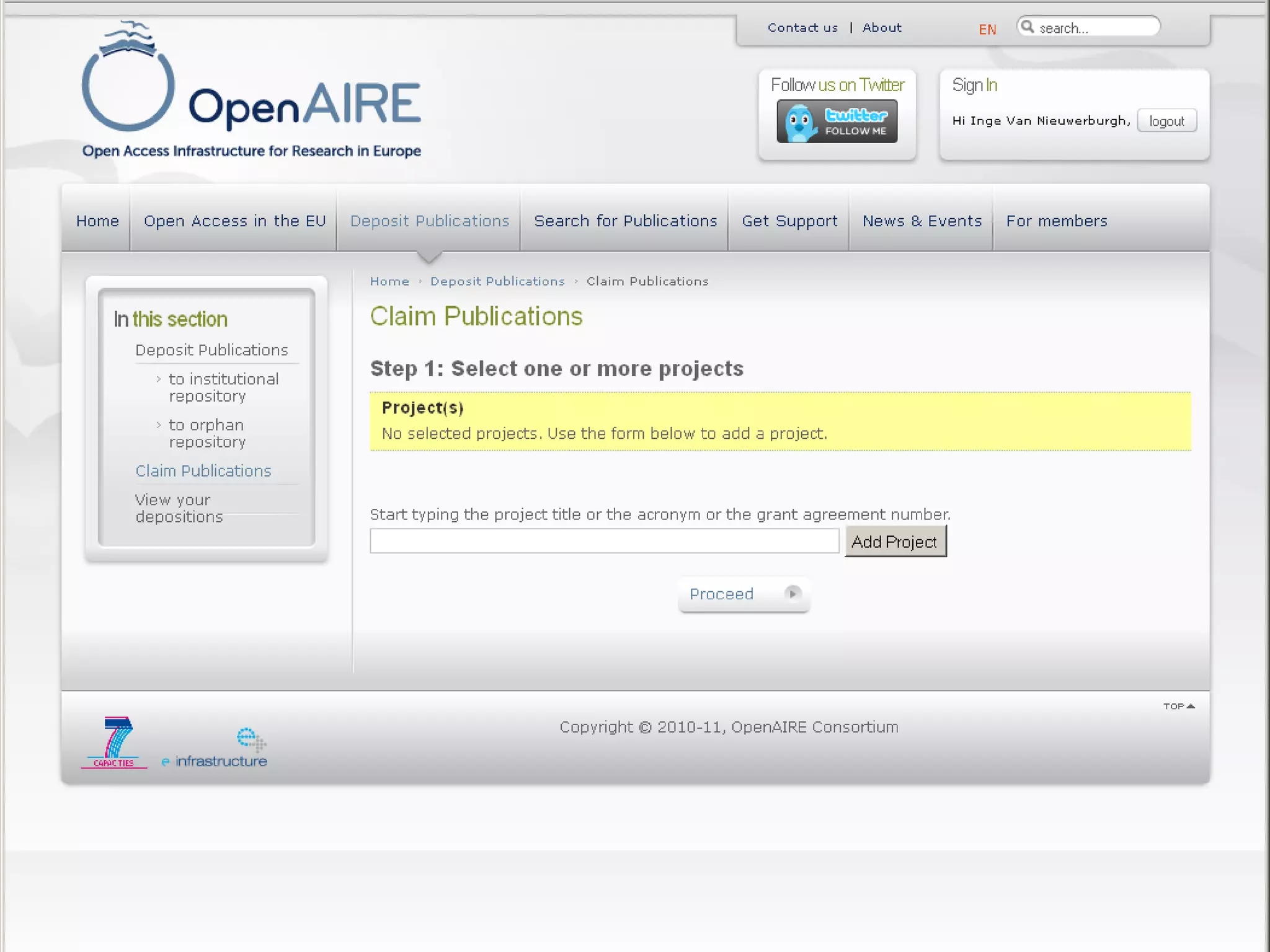 OpenAIRE webcast SPARC 07.06.2011
 