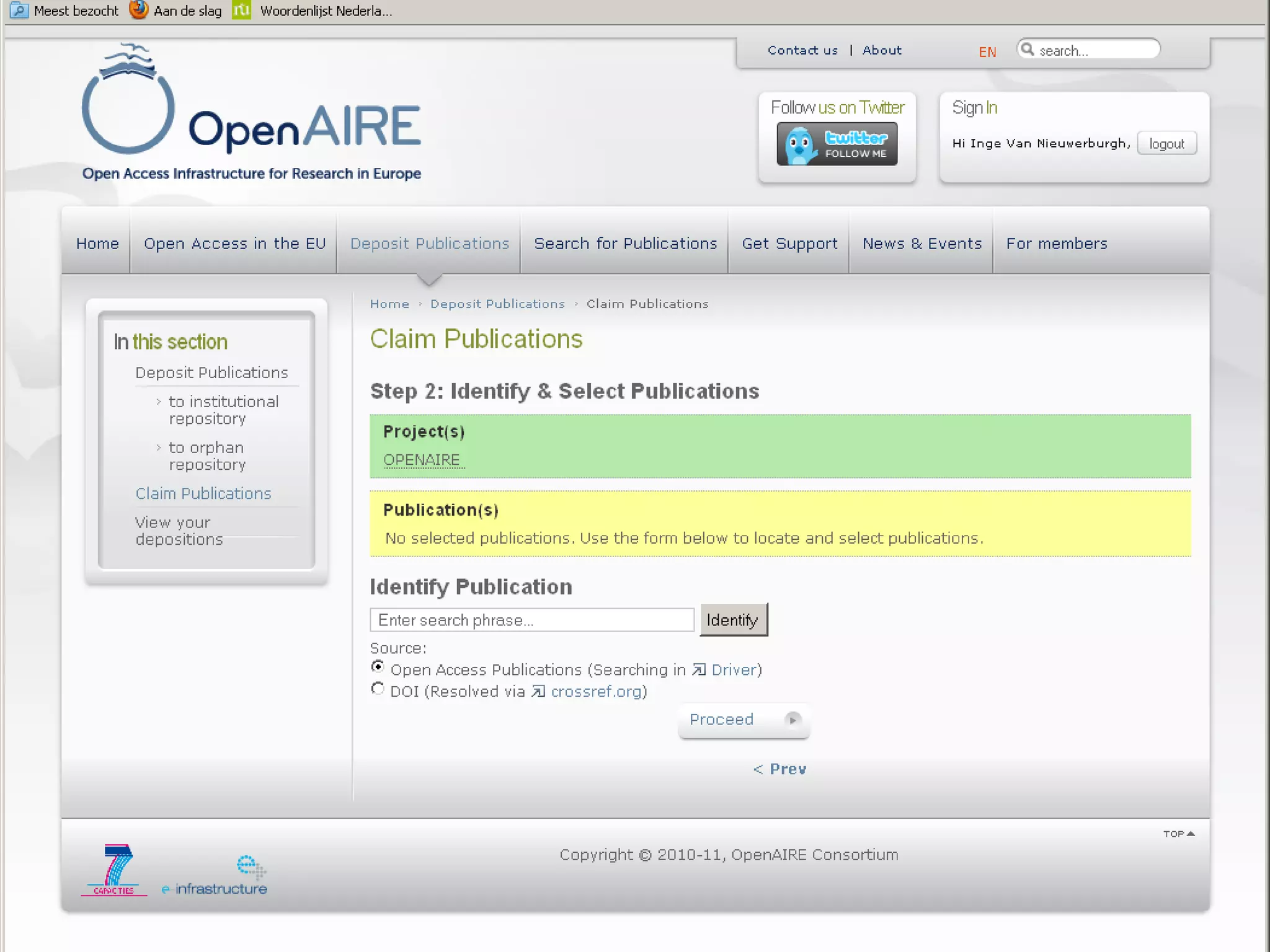 OpenAIRE webcast SPARC 07.06.2011
 