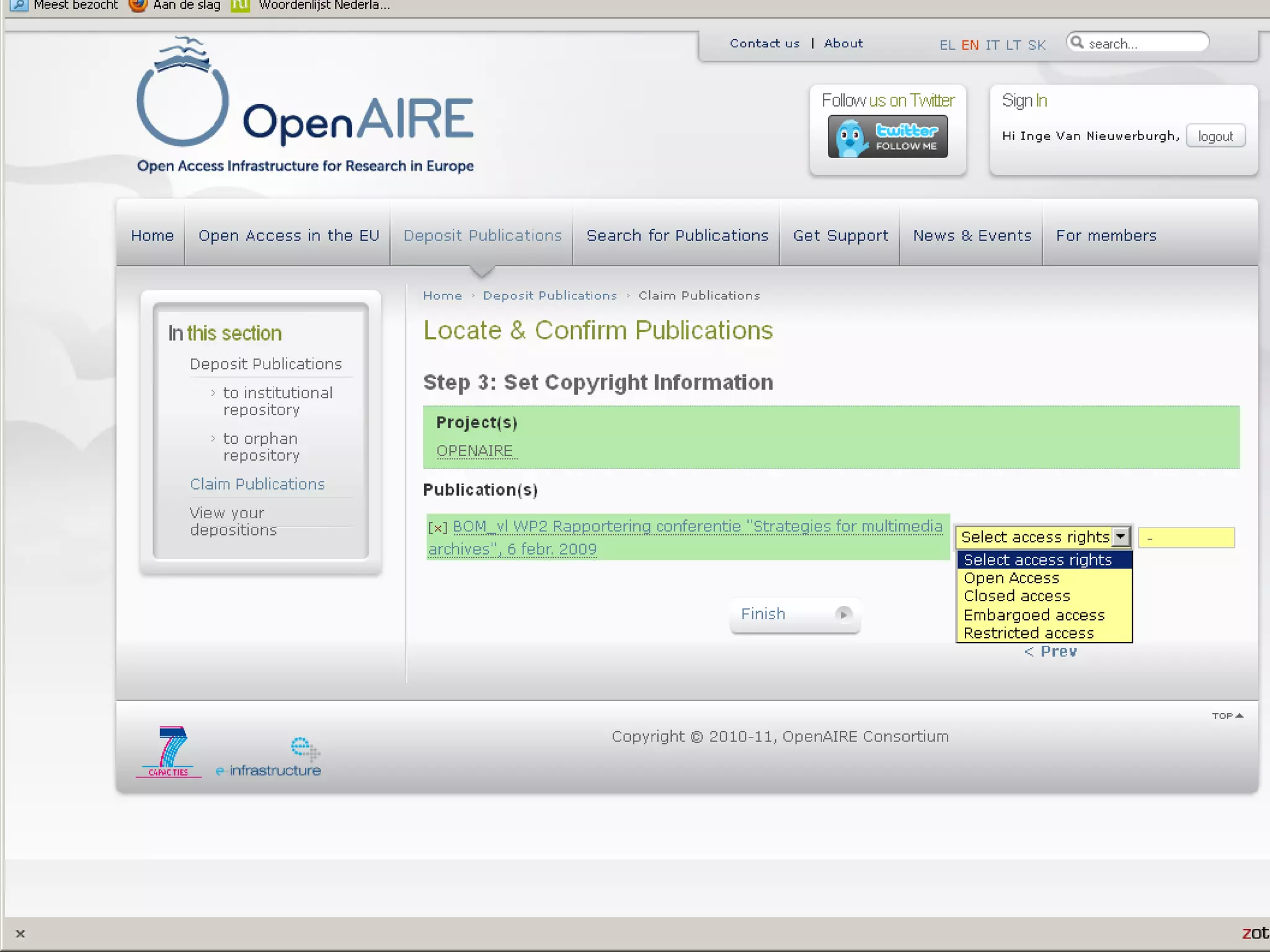 OpenAIRE webcast SPARC 07.06.2011
 