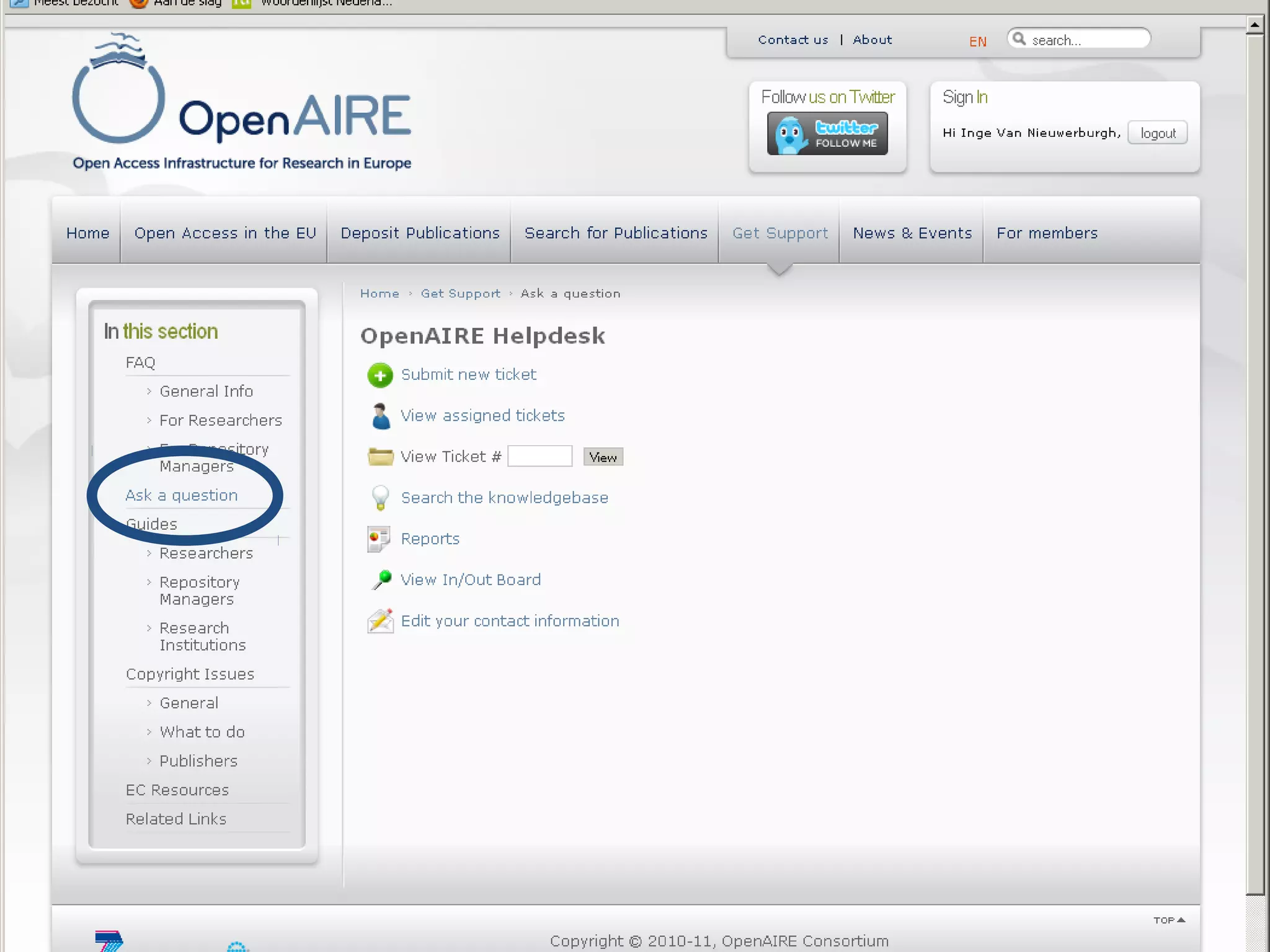 OpenAIRE presentation EC information day Health 09.06.2011
 