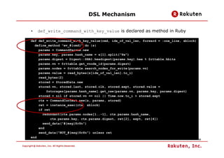 DSL Mechanism


•   def_write_command_with_key_value is declared as method in Ruby

def def_write_command_with_key_value(c...