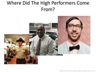 Where Did The High Performers Come From?<br />