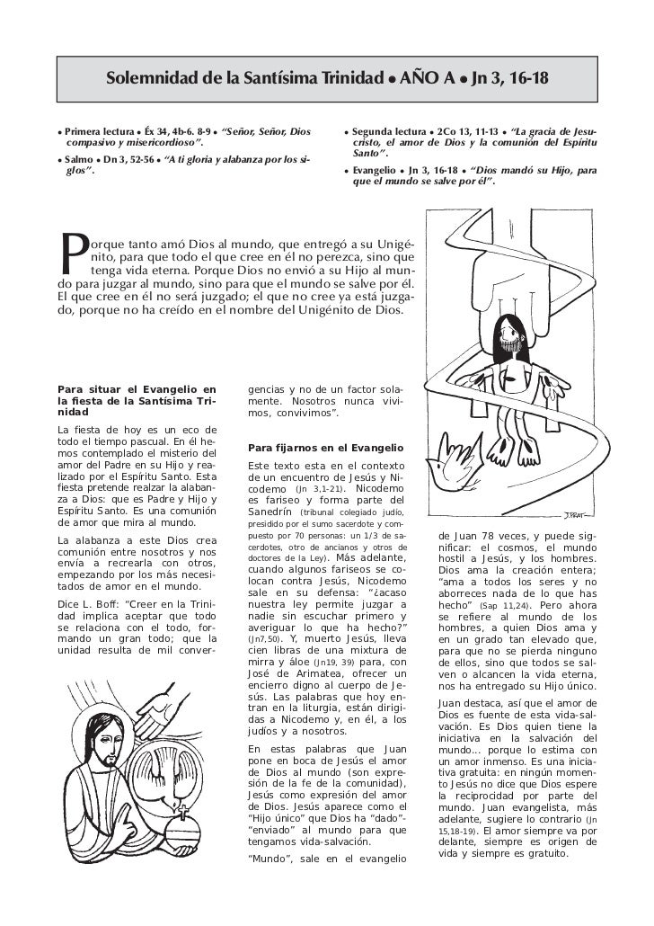 Reflexión para las lecturas del Domingo
