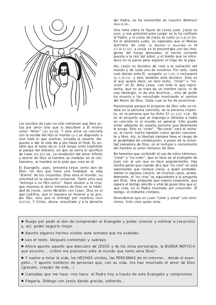 Reflexión para las lecturas del Domingo