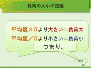 負荷の大小の定義