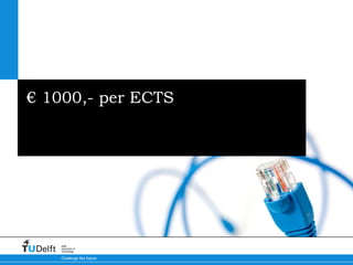 €  1000,- per ECTS Voor de publicatie van een vak 