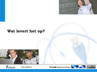 Wat levert het op?  
