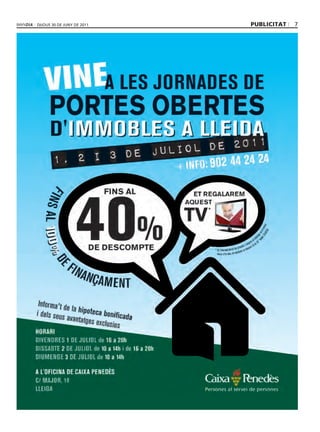 dijous 30 dE juny dE 2011   publicitat   7
 