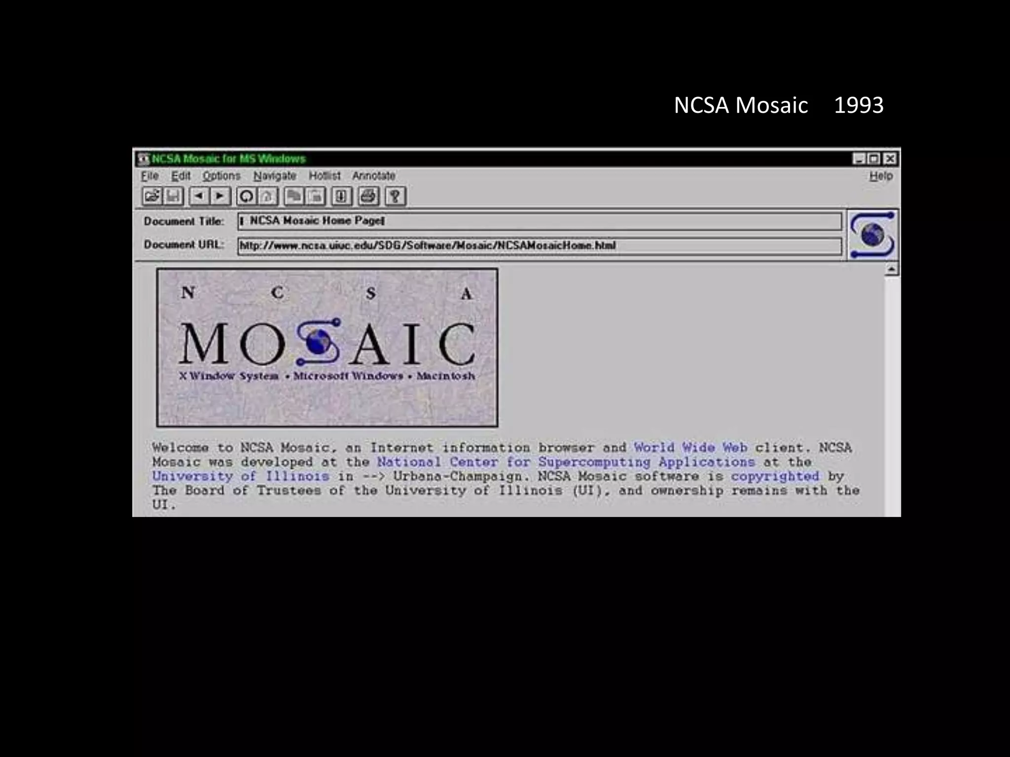 NCSA Mosaic　1993