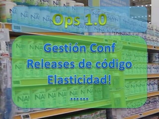 Ops 1.0Gestión ConfReleasesde códigoElasticidad!……