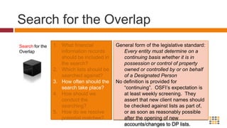 Search for the Overlap