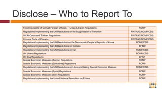 Determine DP PropertyDetermine possession/control of DP PropertyWhat is Property?What does Determination involve? Determination would include a search of all financial records for connections/characteristics of the DP (joint account or apparently owned/controlled property).  That determination obligation becomes continuous after the initial search.  