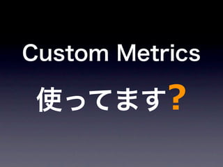 CloudWatch Custom Metrics