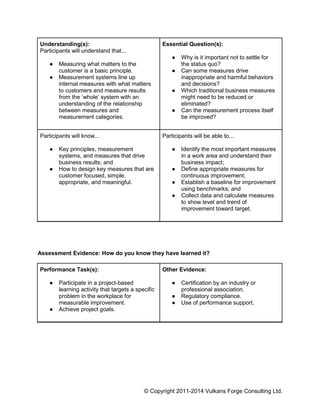 Process Benchmarking Curriculum | PDF