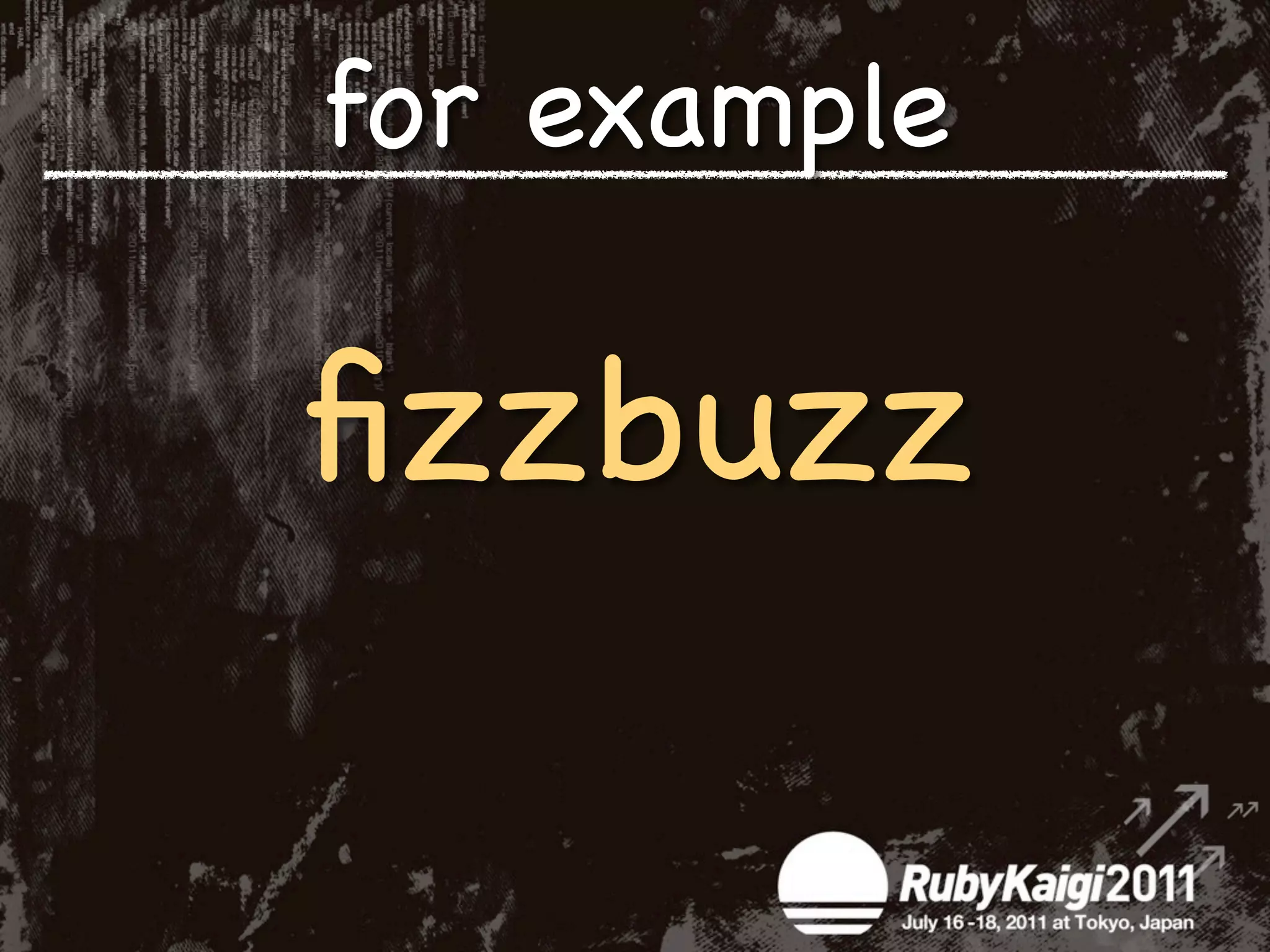 for example

ﬁzzbuzz
 