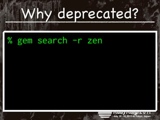 Why deprecated?
 