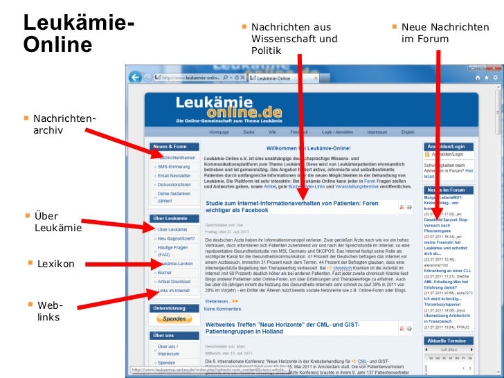 Leukämie online treffen