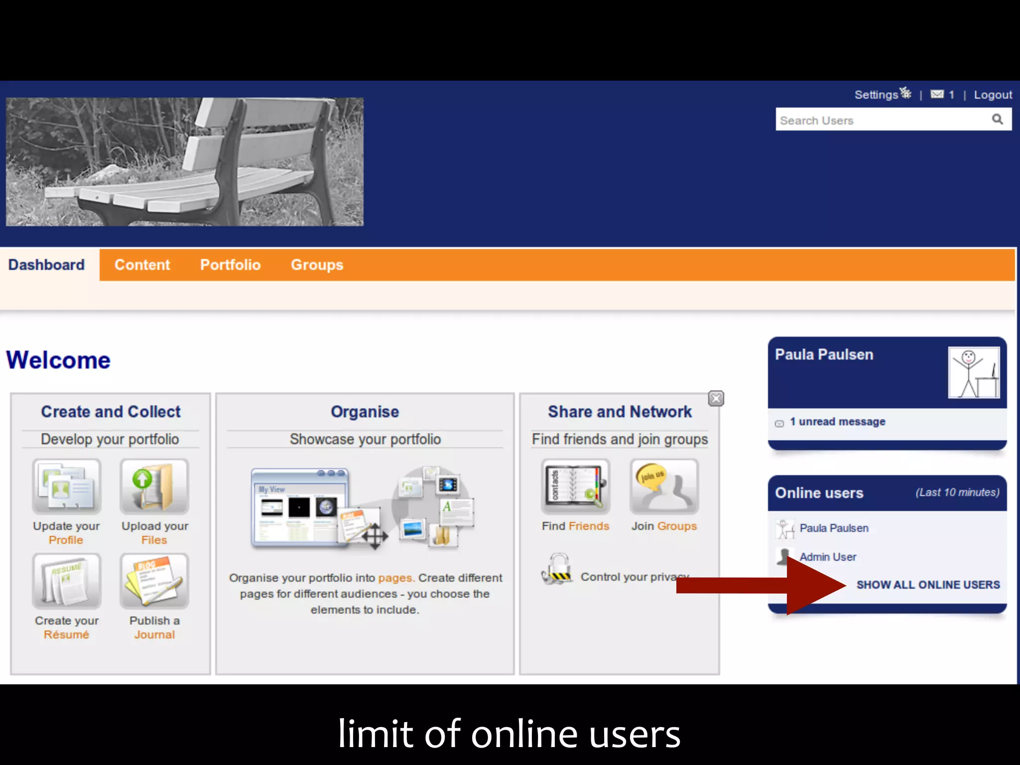 limit	
  of	
  online	
  users
 