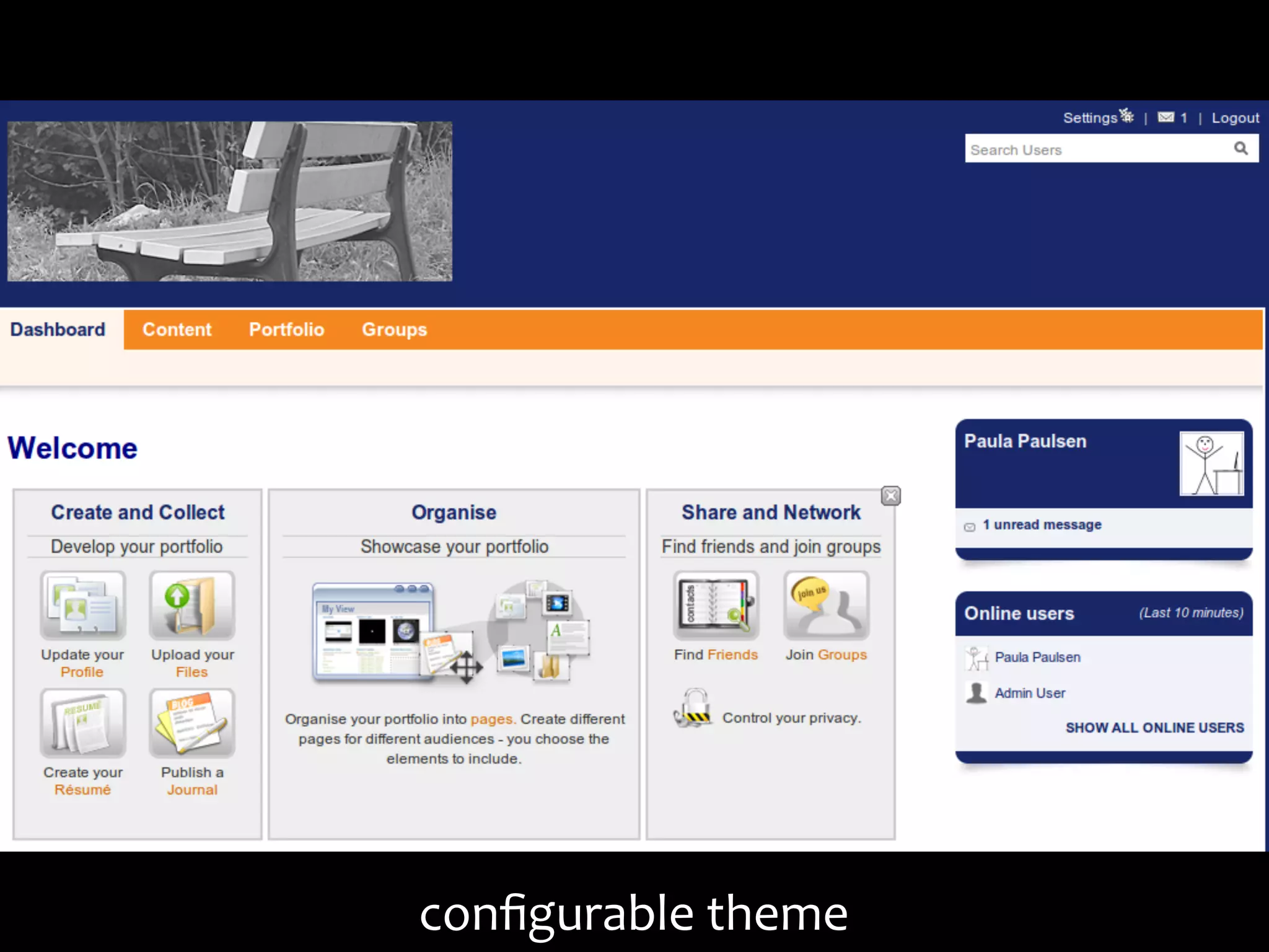 conﬁgurable	
  theme
 