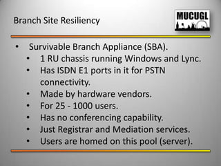 Limited Functionality Mode in Lync.Business RequirementsDetermine them!