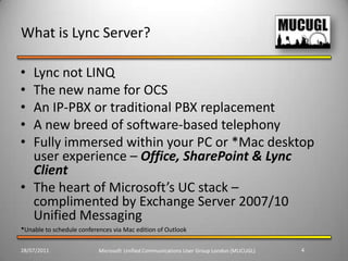 Introduction to Microsoft Lync | PPT