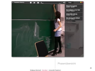 Phasenübersicht
                                                                 20
Wolfgang Reinhardt - @wollepb - Universität Paderborn
 