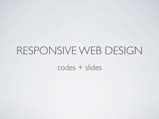 Responsive Web Design | KEY