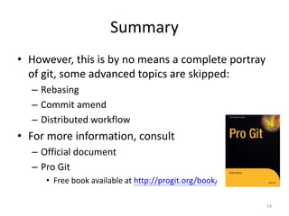 Fundamentals and basics of Git and commands | PPT