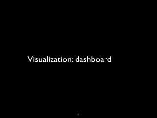 Visualization: dashboard




              11
 