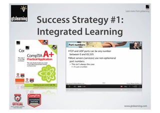 Success Strategy #1:
Integrated Learning




                       www.gtslearning.com
 