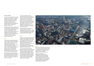 Estratégia de Implantação  
Subproduto 5.1: Pue Consolidado
Fase 1
A intervenção nos espaços privados tem
início em quadras que apresentam espaços
disponíveis para intervenção, tais quais
estacionamentos, imóveis sem uso e/ou
com atividades instaladas pouco
expressivas do ponto de vista dos eixos de
comércio especializado da região. O
número de famílias deslocadas também foi
levado em conta na definição destas
primeiras áreas. Aí serão edificados
empreendimentos de uso misto, que
poderão acomodar atividades que venham
a ser deslocadas na fase subseqüente.
Duas quadras já adquiridas pela PMSP no
setor Mauá também integram a primeira
fase de intervenção. Nelas serão edificados
equipamentos institucionais e parte da
quadra 77 será destinada à ampliação das
áreas livres da região.
Por conta da execução da rede de
drenagem (de jusante para montante), as
obras de infraestrutura desta primeira fase
concentram-se na parte nordeste do
projeto, focando na Avenida Rio Branco,
parte da Rua Vitória (incluindo o largo
próximo à quadra 19), Rua Mauá, Avenida
Cásper Líbero, Largo General Osório, Rua
dos Andradas, Rua do Triunfo, Rua dos
Protestantes, Rua General Couto de
Magalhães, Rua Washington Luis e parte
das ruas General Osório, dos Gusmões,
Aurora e dos Timbiras.
Esta etapa envolve a criação do passeio
cultural na Rua Mauá, um espaço
paisagístico único para a Nova Luz, criando
um ambiente mais generoso para o pedestre
e melhor acessibilidade aos equipamentos
culturais lindeiros à área do projeto.
Fase 2
Esta fase se caracteriza pela execução das
principais praças e equipamentos públicos
da Nova Luz: Praça Nébias, Praça Triunfo e
Centro Integrado de Promoção Humana.
Nela também tem início a construção de
empreendimentos habitacionais de
interesse social na ZEIS, com a previsão de
aproximadamente 290 unidades
habitacionais, que deverão ser entregues
concomitantemente à conclusão do Centro
Integrado de Promoção Humana.
Os novos empreendimentos privados
previstos nesta fase concentram-se no Setor
Rio Branco. Aí, destaca-se a construção de
um Centro Comercial na quadra 58, que
poderá potencializar a atividade comercial
ao longo do eixo Santa Ifigênia e contribuir
para a dinamização desta área do projeto,
alocando atividades comerciais existentes e
novas. Há ainda a construção de alguns
empreendimentos predominantemente
residenciais no Setor Nébias.
Fase 3
Nesta etapa se implementa o mini anel viário
(com excessão da Rua Conselheiro Nébias)
e o redesenho da Avenida Duque de Caxias
complementando a intervenção na Rua
Mauá, de acordo com diretrizes
estabelecidas junto a SPTrans e CET.
Nesta fase, a construção de
empreendimentos de uso misto será
intensificada em todos os setores, assim
como a construção de empreendimentos
habitacionais de interesse social no setor
Triunfo, contemplando cerca de 830 unidades.
A escola na quadra 75, que complementa a
oferta de equipamentos sociais na área,
também está prevista nesta fase.
@ª^?K%y@’]_y
Até o 10º ano, os proprietários dos imóveis
tombados podem promover a recuperação
do bem de forma voluntária, conforme
orientação das instâncias competentes
(Conpresp, Condephaat e/ou Iphan),
ficando facultado o benefício da
transferência do potencial construtivo
adicional gerada pela preservação do bem
tombado, para todo o perímetro da
Operação Urbana Centro.
Após esse período, caso o proprietário não
tenha procedido a recuperação do seu bem,
o Concessionário é obrigado a executar as
obras de recuperação, adquirindo os
imóveis via desapropriação, quando
necessário, ficando facultado o benefício da
transferência do potencial construtivo
adicional gerada pela preservação do bem
tombado que ele próprio irá então
recuperar, para todo o perímetro da
Operação Urbana Centro.
 