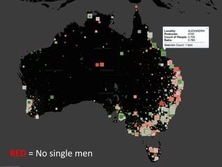 RED	
  =	
  No	
  single	
  men	
  
   August	
  2011	
                   ©	
  Datalicious	
  Pty	
  Ltd	
     16	
  
 
