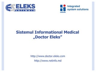 Prezentare Doctor Eleks