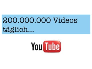 200.000.000 Videos
täglich...
 