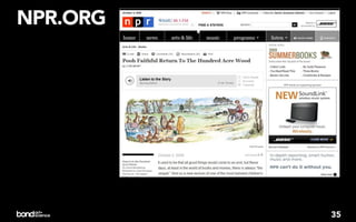 NPR.ORG




          NPR Digital Media Examples
          of COPE                      35
 