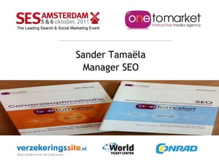 Sander Tamaëla Manager SEO 