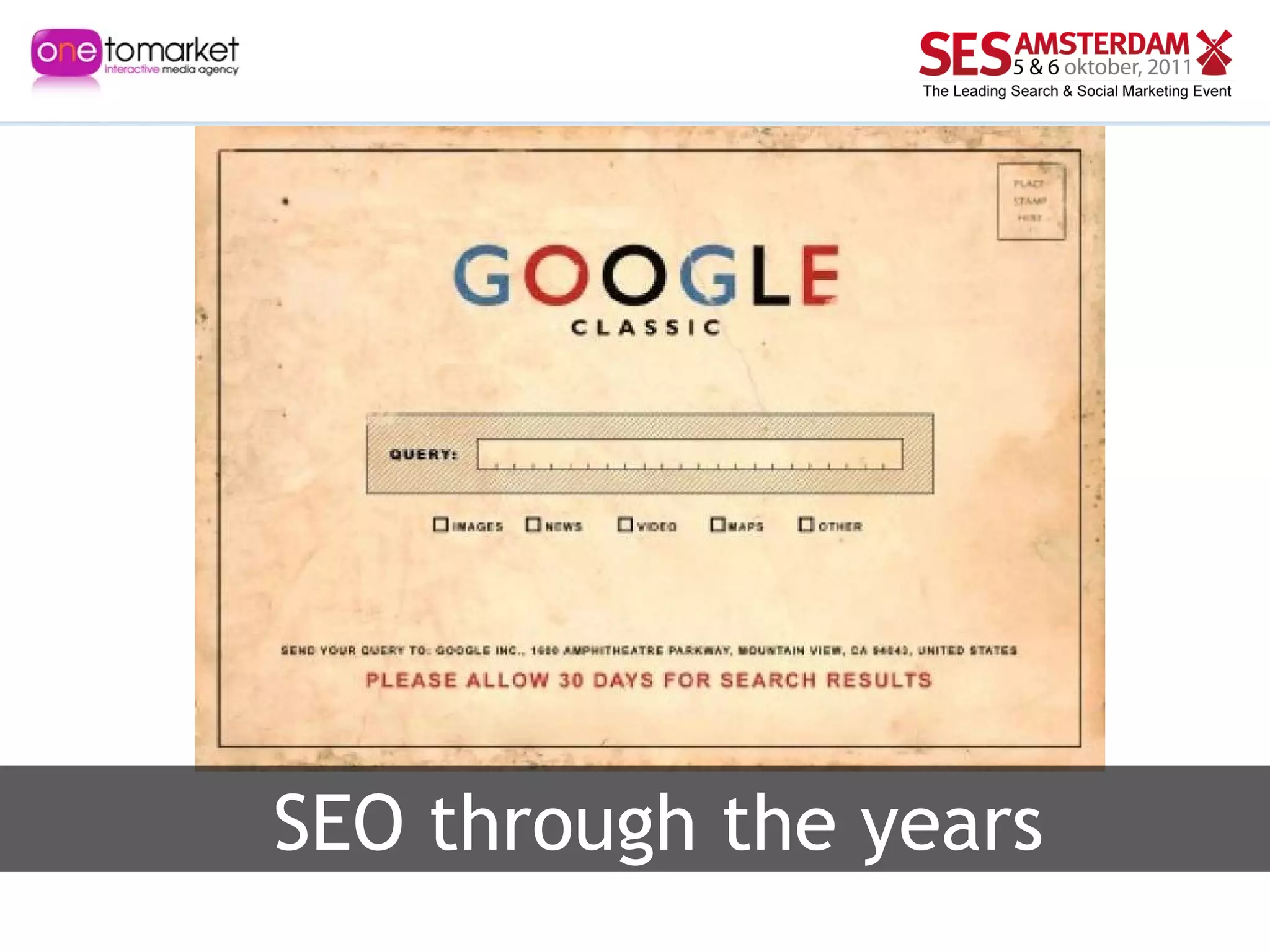 SEO through the years 