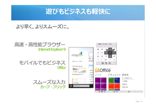[ӤӥͥX




Internet Explorer 9



             Office




 `?եå


                      Page 12
 