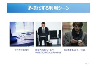 ?`




?լPC   C??Ω`PC         Я륹ީ`ȥե
           Web֥饦Υ֥åȤʤ




                                           Page 4
 