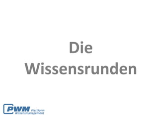 Die
Wissensrunden
 