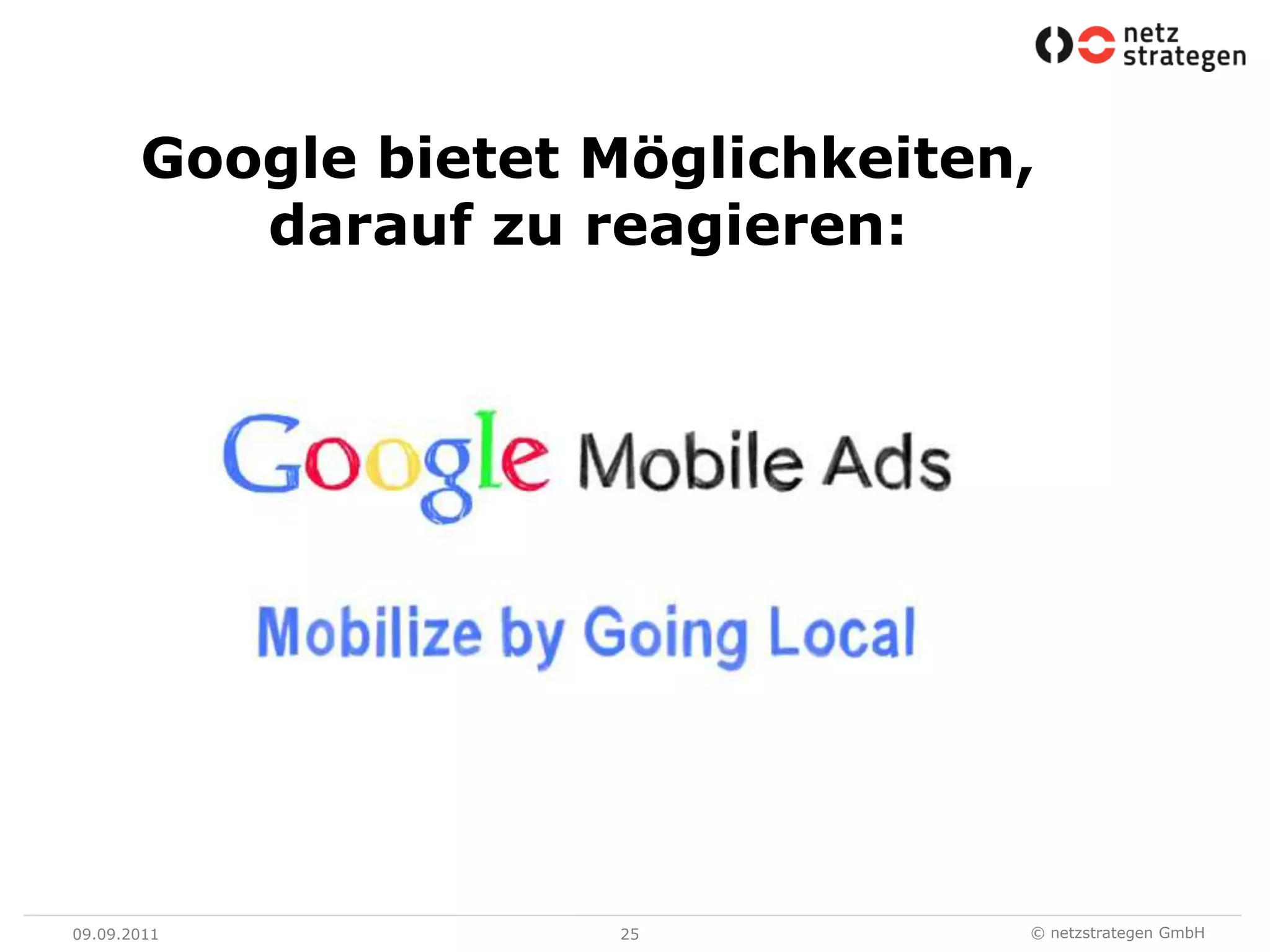 09.09.1125Google bietet Möglichkeiten, darauf zu reagieren: