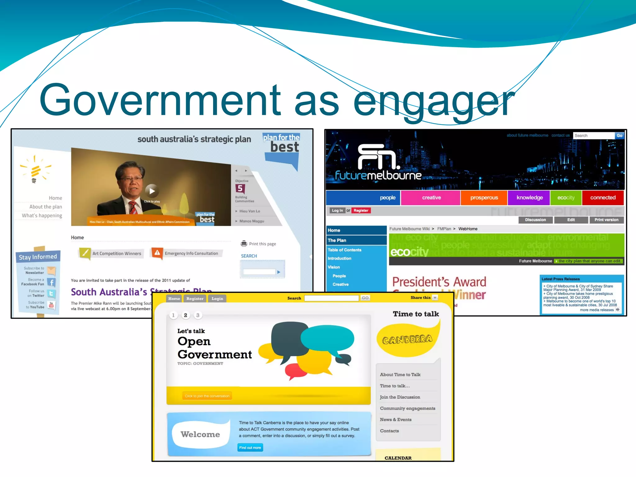 Government as engager 