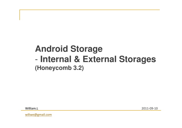 Android Storage - Internal and External Storages | PDF