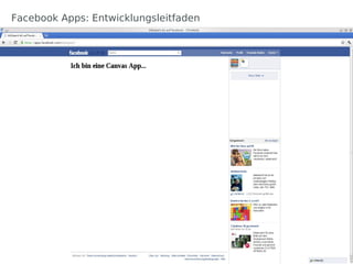 Facebook Apps: Entwicklungsleitfaden
 